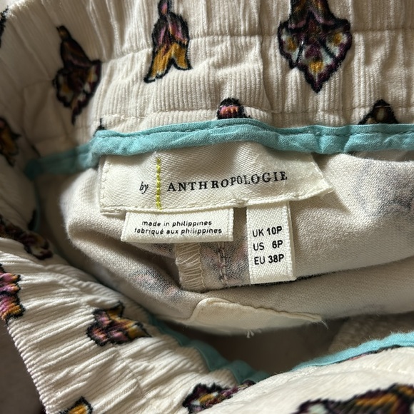 ♥️… Anthropologie Fleurette Printed Corduroy Pants - Picture 7 of 9